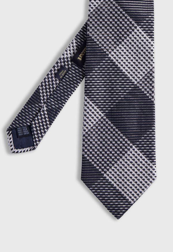 paul stuart Woven Silk Patchwork Plaid Tie
