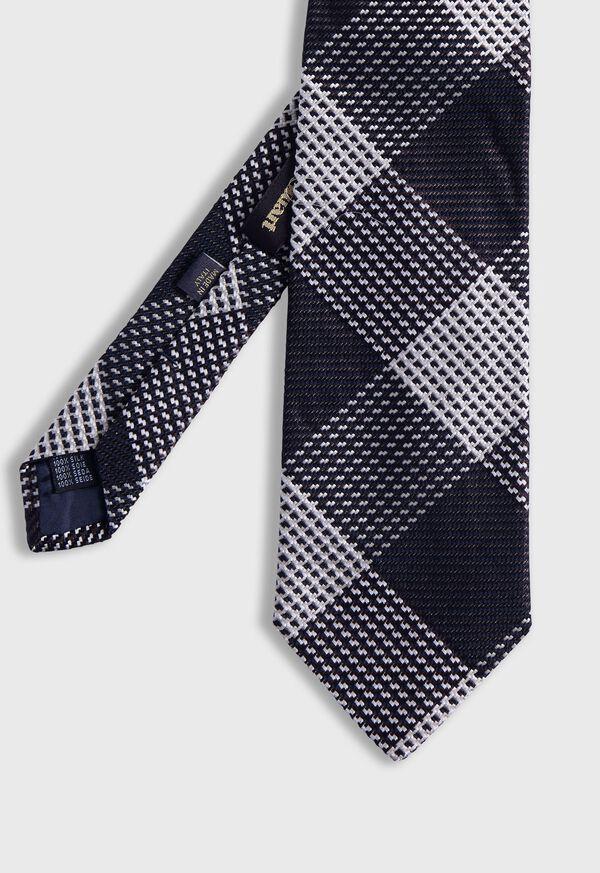 paul stuart Woven Silk Patchwork Plaid Tie