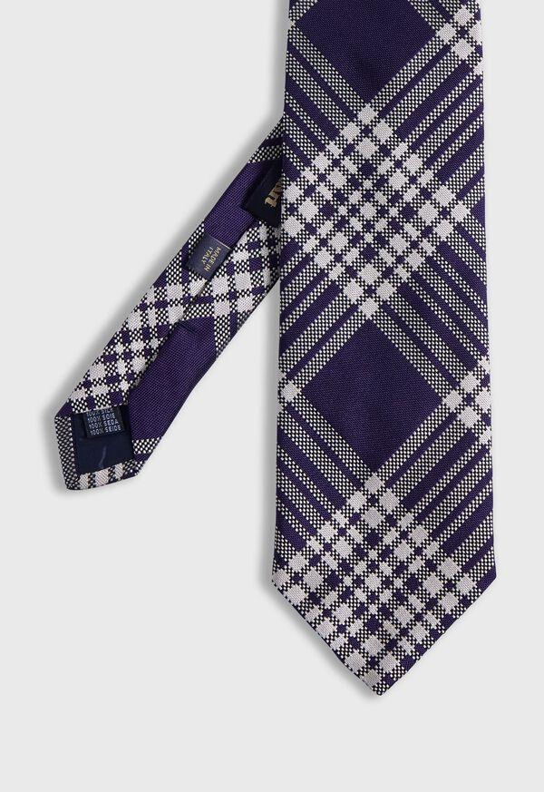 paul stuart Woven Silk Plaid Tie