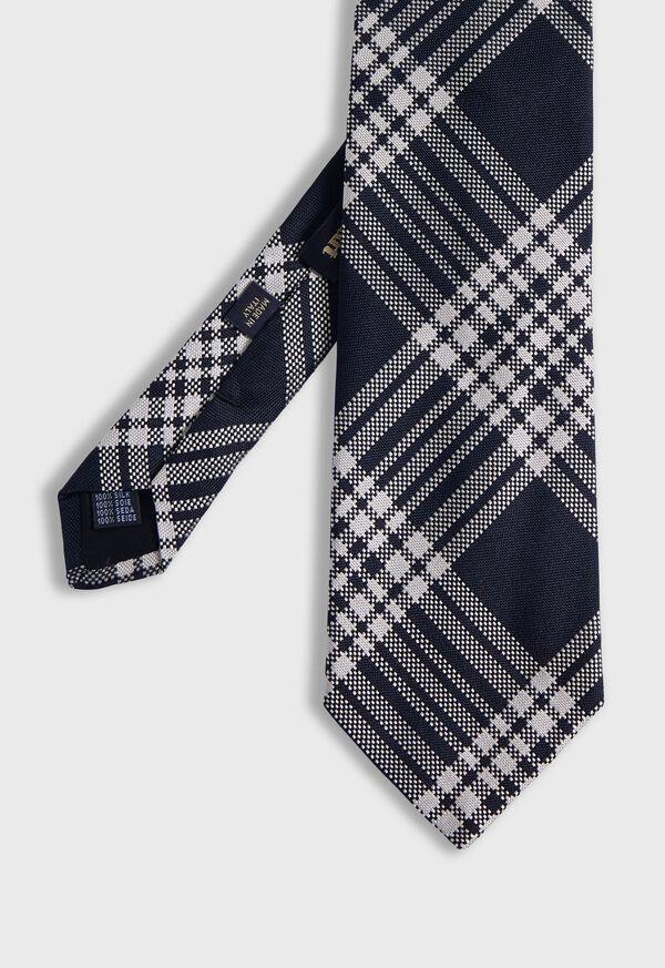 paul stuart Woven Silk Plaid Tie