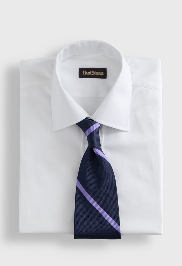 Paul Stuart Woven Silk Regimental Stripe Tie