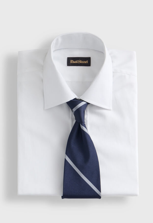 Paul Stuart Woven Silk Regimental Stripe Tie