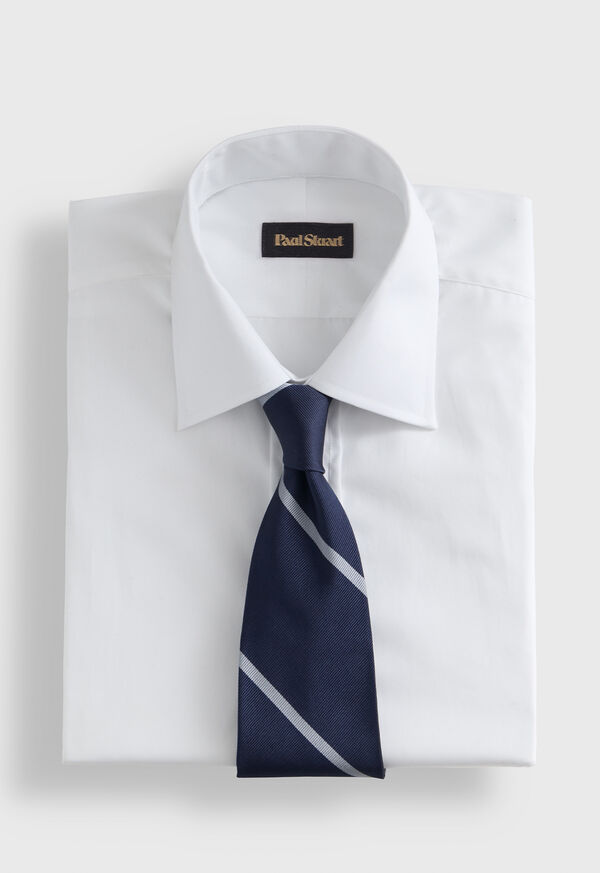 Paul Stuart Woven Silk Regimental Stripe Tie