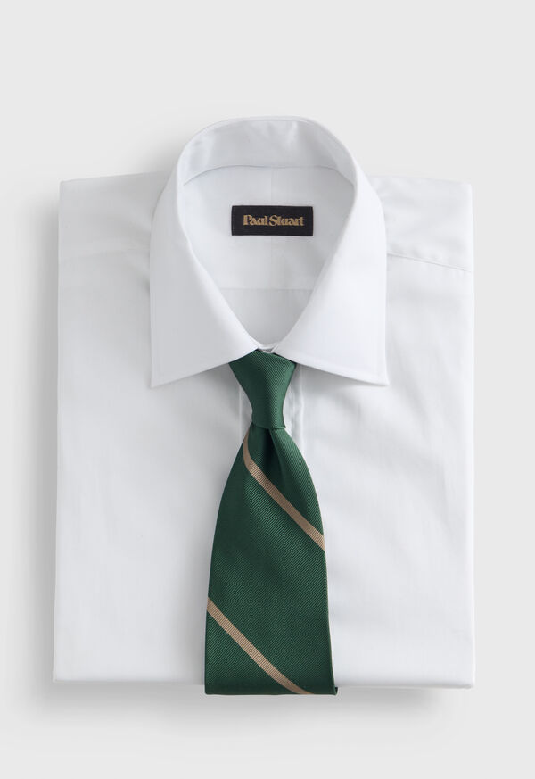 Paul Stuart Woven Silk Regimental Stripe Tie