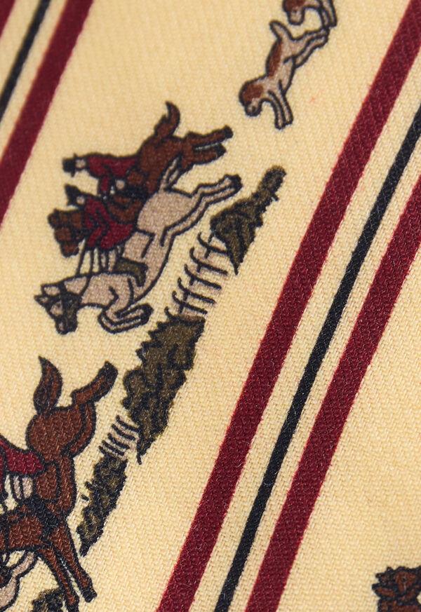 Paul Stuart Woven Silk Rider Motif Tie