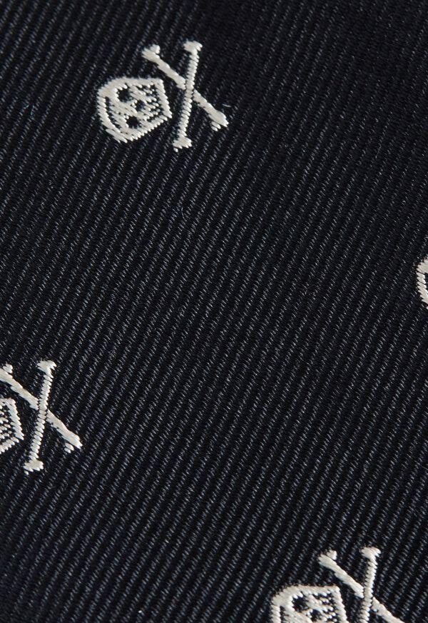 Paul Stuart Woven Silk Skull & Bone Bowtie