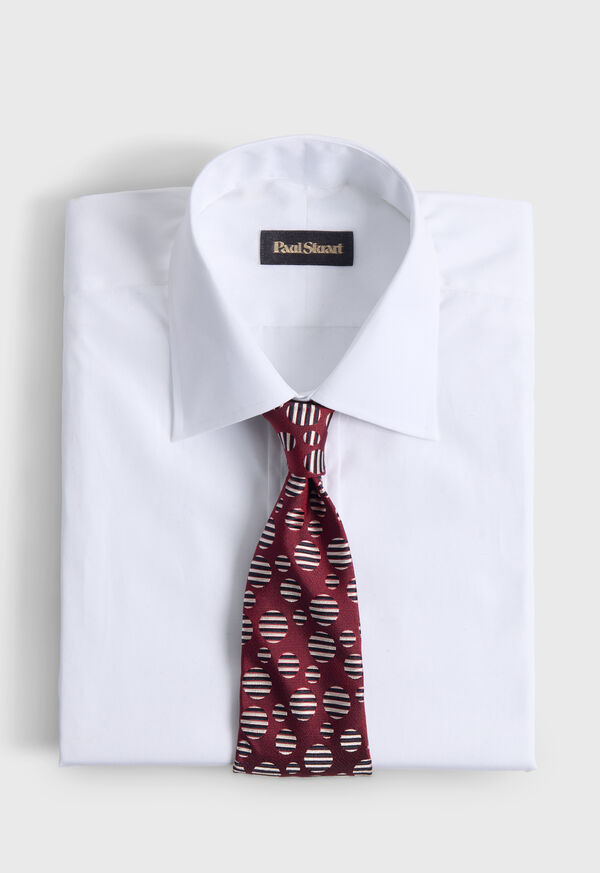 Paul Stuart Woven Silk Tossed Circle