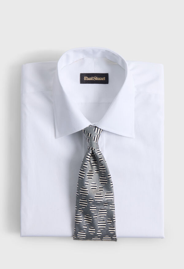 Paul Stuart Woven Silk Tossed Circle