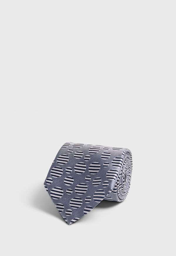 paul stuart Woven Silk Tossed Circle