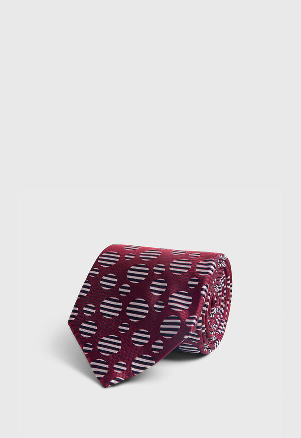 paul stuart Woven Silk Tossed Circle