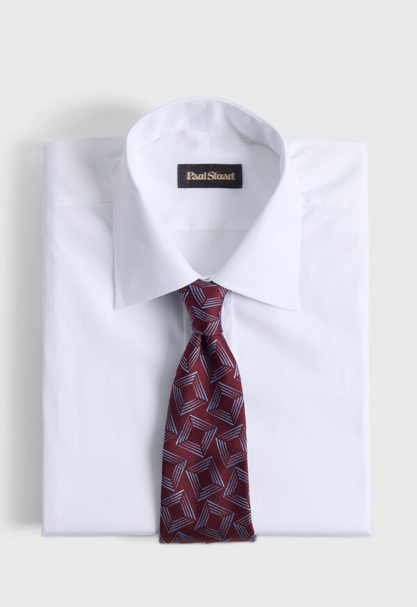 Paul Stuart Woven Silk Tossed Square Tie