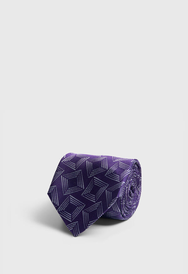 paul stuart Woven Silk Tossed Square Tie