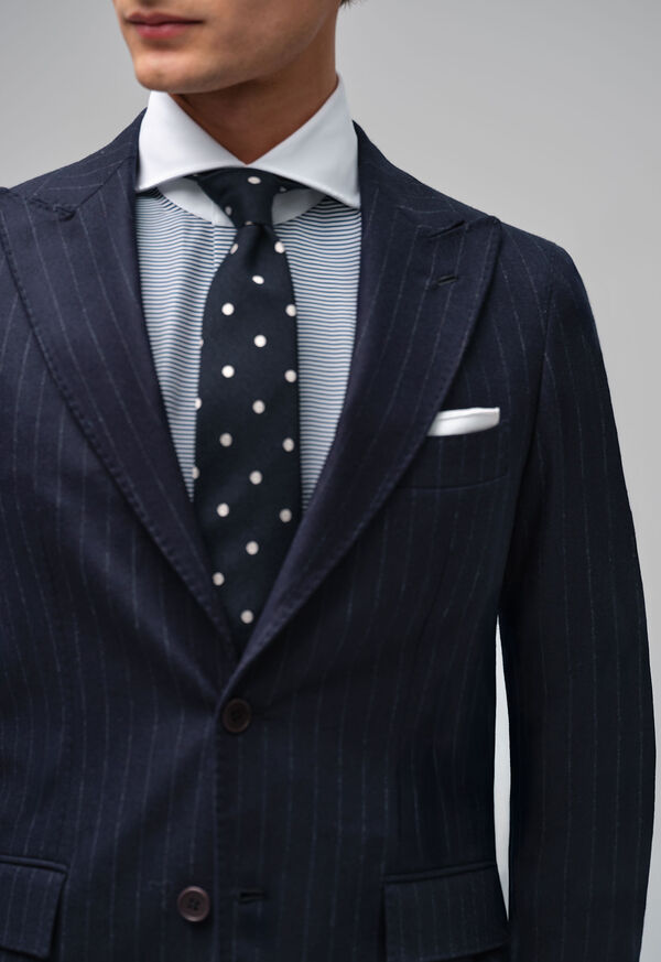 Paul Stuart Woven Silk & Wool Dot Tie