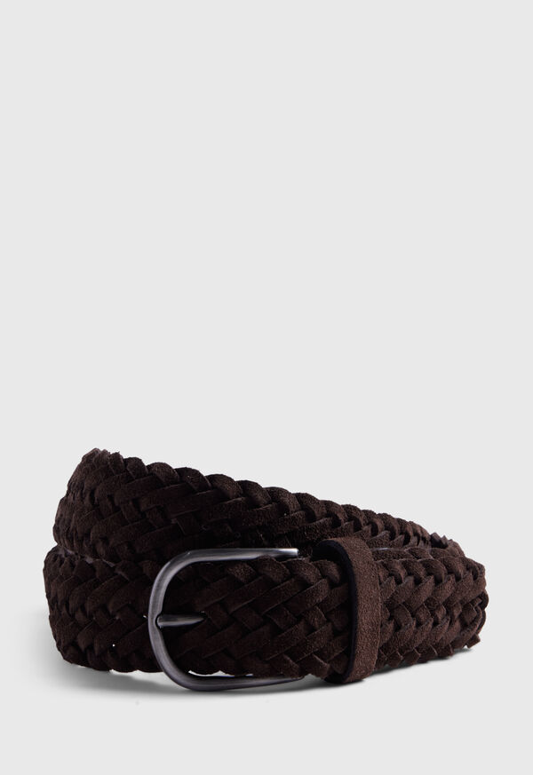 paul stuart Woven Suede Belt