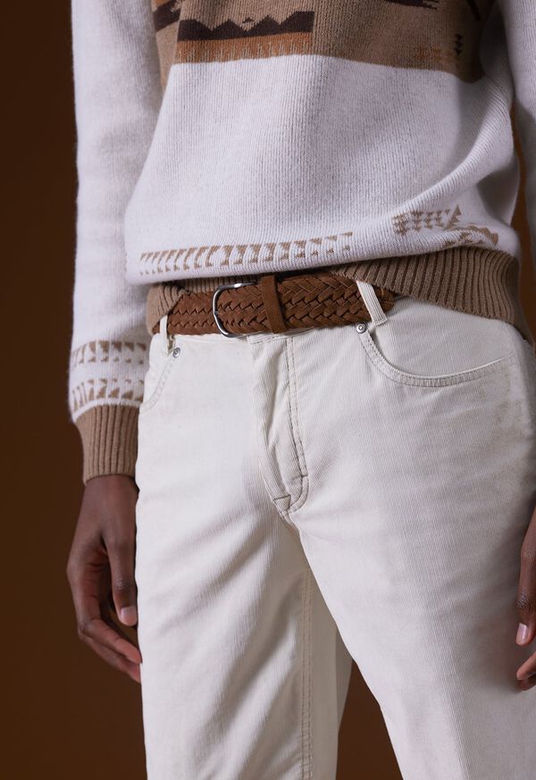 Paul Stuart Woven Suede Belt