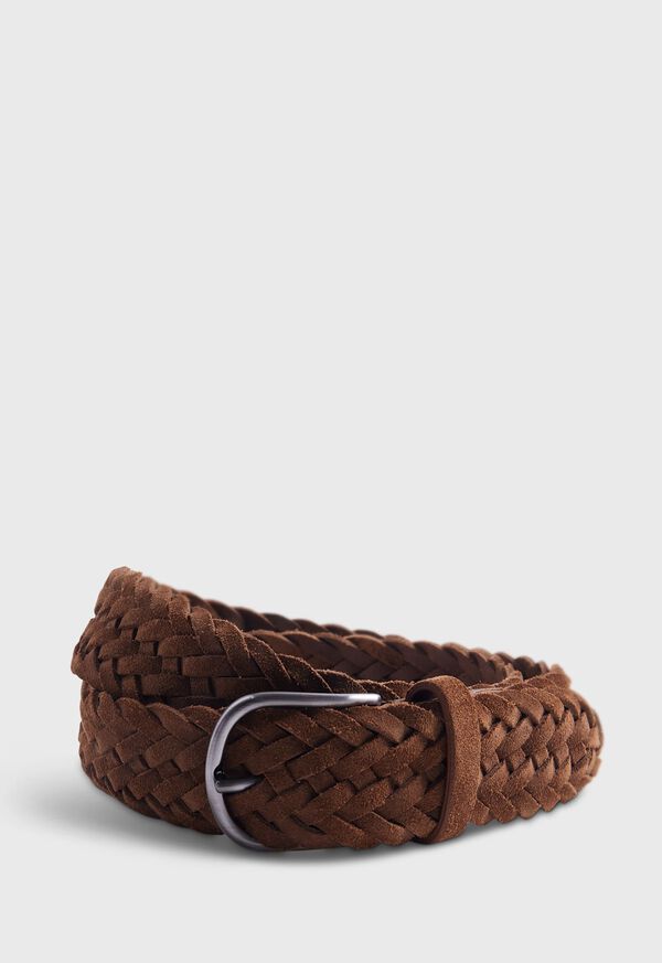 paul stuart Woven Suede Belt