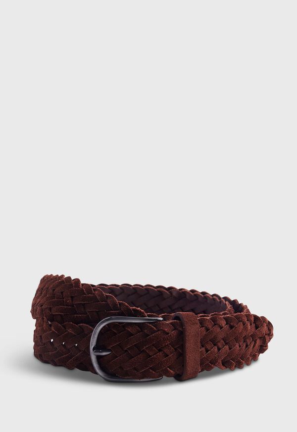 paul stuart Woven Suede Belt