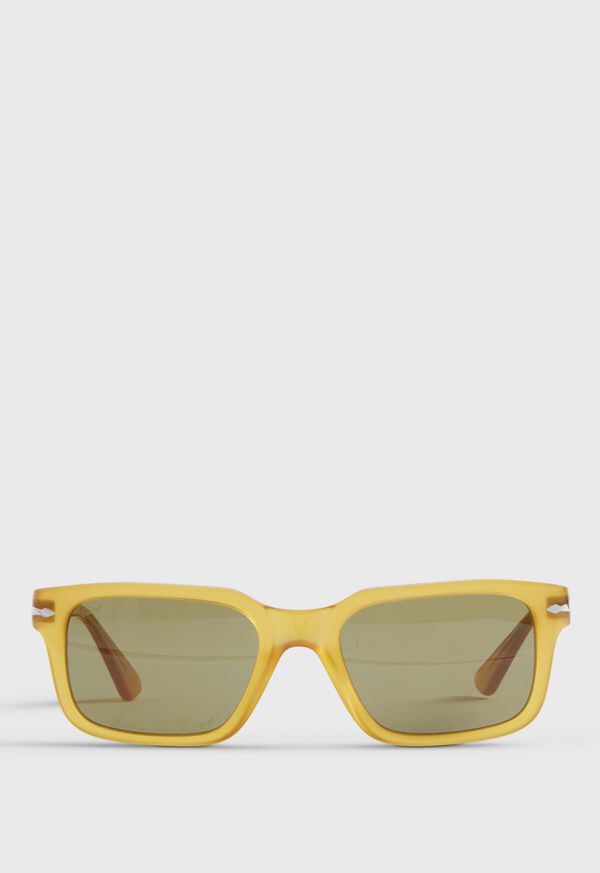 paul stuart Persol® Honey Sunglasses with Green Lens