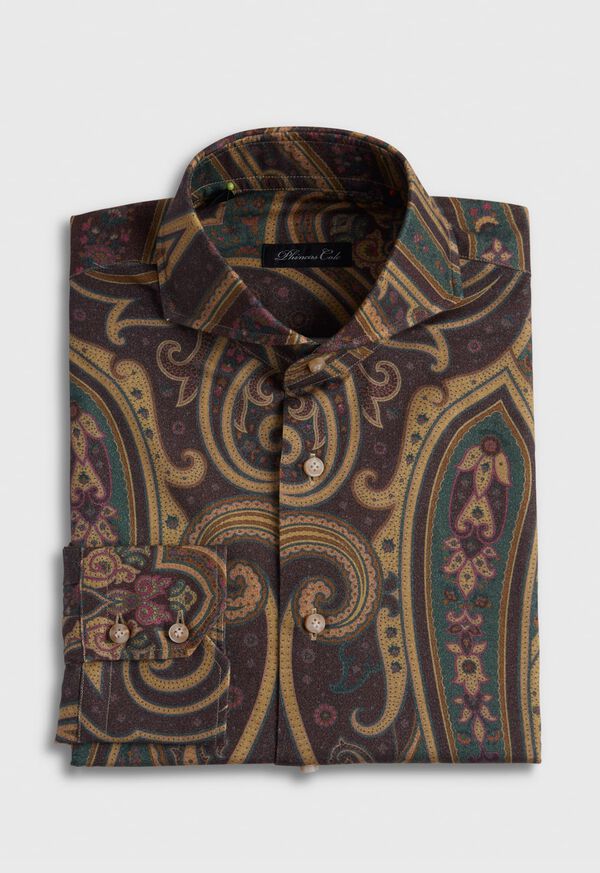 paul stuart Printed Paisley Brushed Cotton Sport shirt