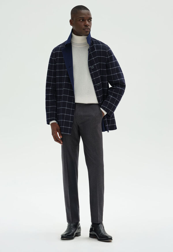 Paul Stuart Reversible Double Face Cashmere Mac Coat