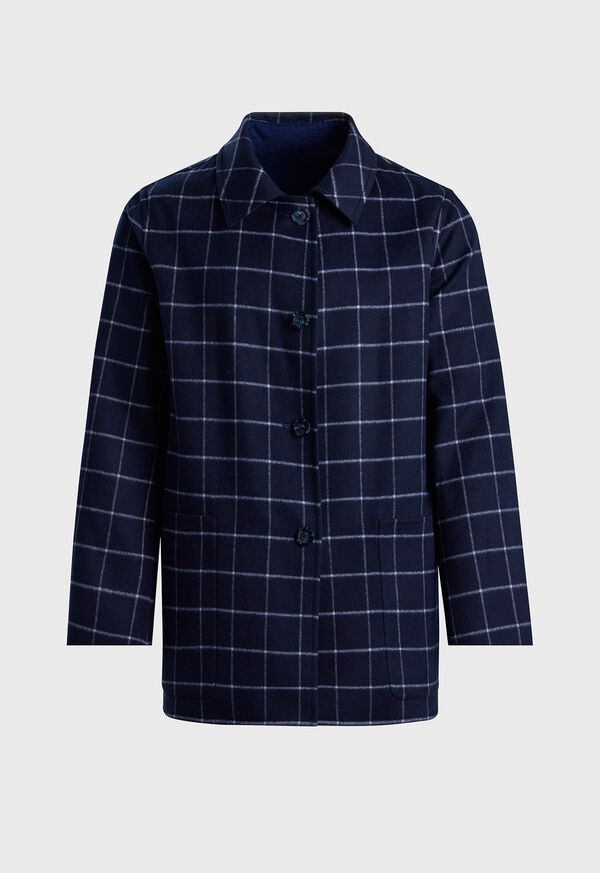 Paul Stuart Reversible Double Face Cashmere Mac Coat