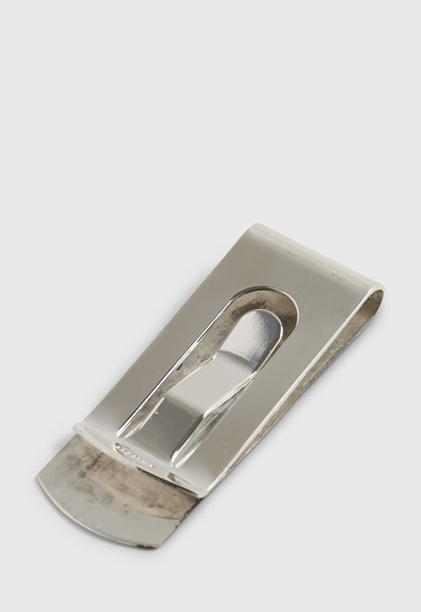 Paul Stuart Sterling SIlver Engine Turned Money Clip