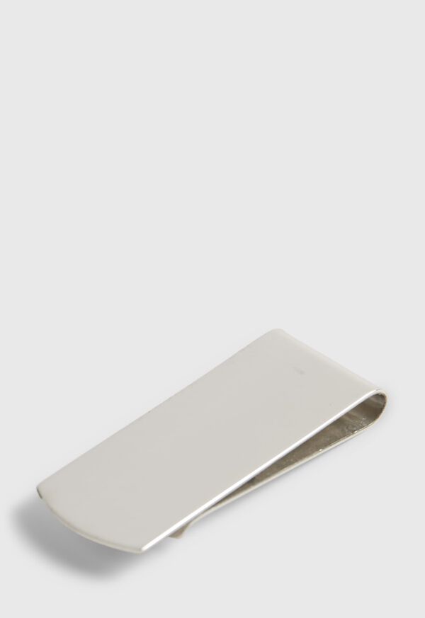 paul stuart Sterling SIlver Engine Turned Money Clip