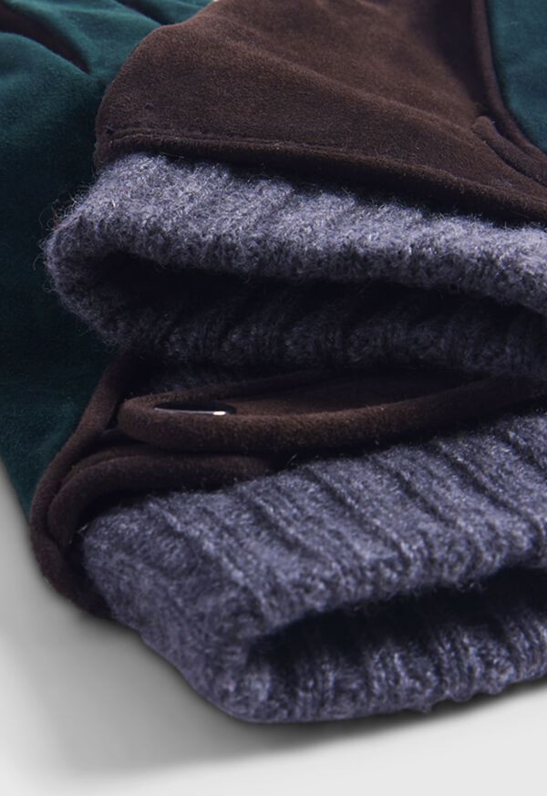 Paul Stuart Suede Driving Glove With Cashmere Inset