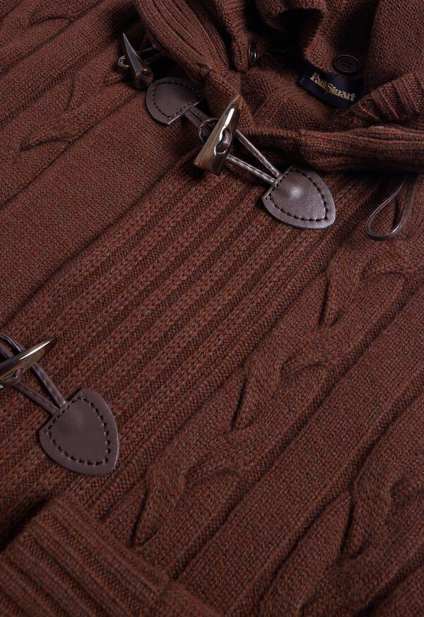 Paul Stuart Wool & Cashmere Cable Knit Toggle Cardigan
