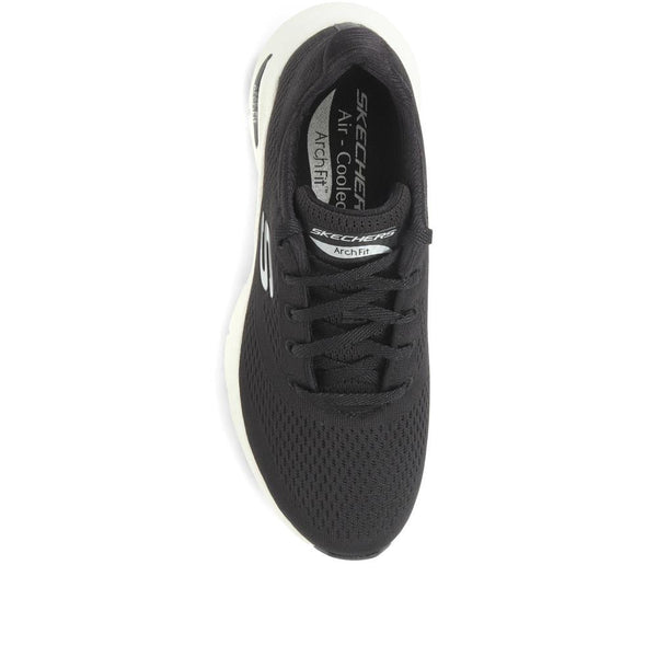 Pavers Arch Fit: Big Appeal Lace-Up Trainers - Black-White