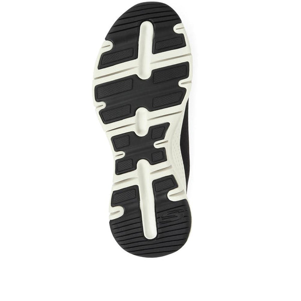 Pavers Arch Fit: Big Appeal Lace-Up Trainers - Black-White