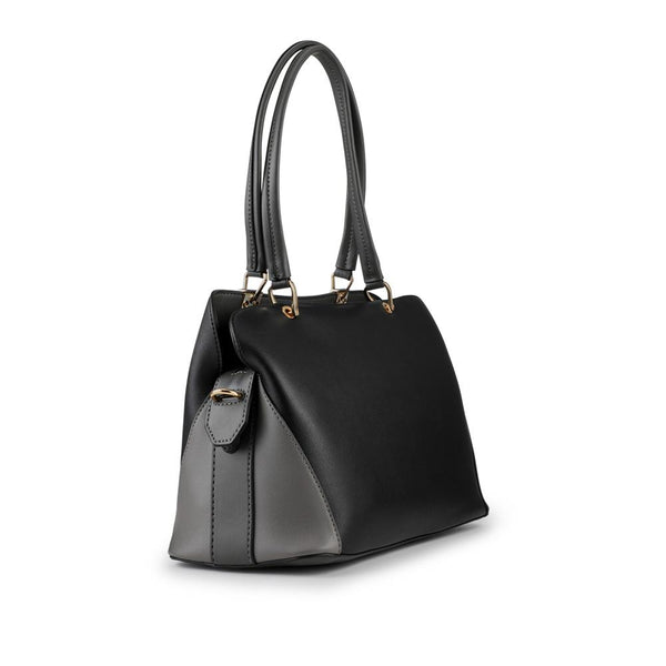 pavers Bellissimo Snap-Fastening Mini Handbag - Black-Grey