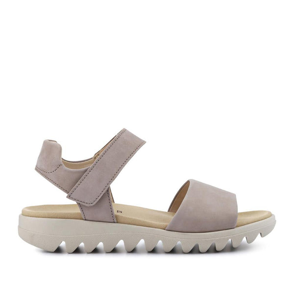 pavers Chiffon Gabor Leather Touch Fasten Sandals - Taupe