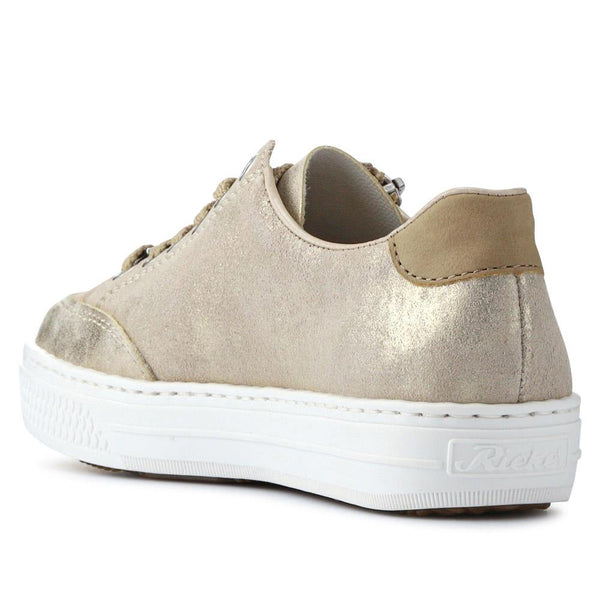 Pavers Dual-Fastening Memory Foam Trainers - Metallic