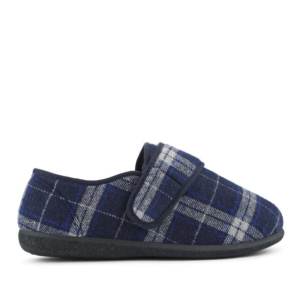 pavers EasyFit Extra Wide Adjustable Fit Slippers - Blue Multi