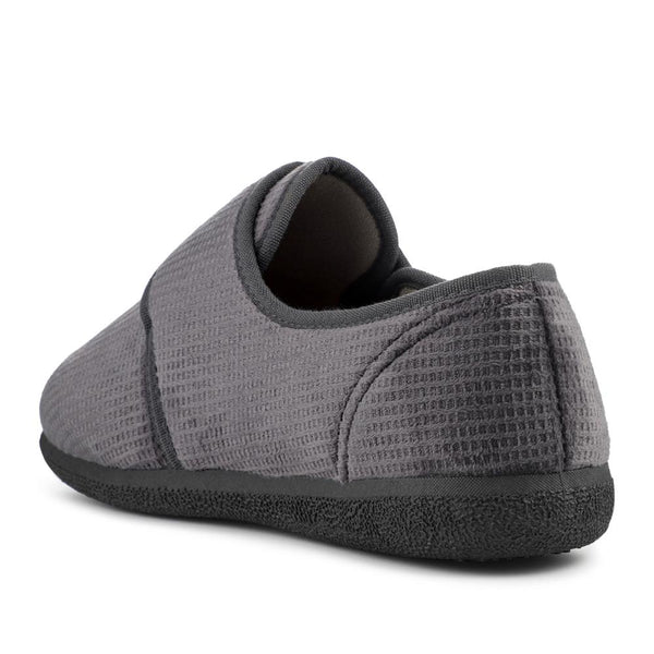 Pavers EasyFit Extra Wide Adjustable Fit Slippers - Grey