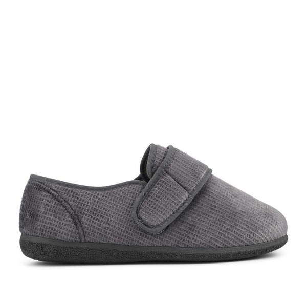 pavers EasyFit Extra Wide Adjustable Fit Slippers - Grey