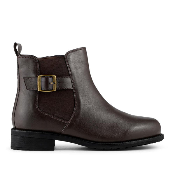 pavers EasyFit Extra Wide Fit Leather Boots - Chocolate