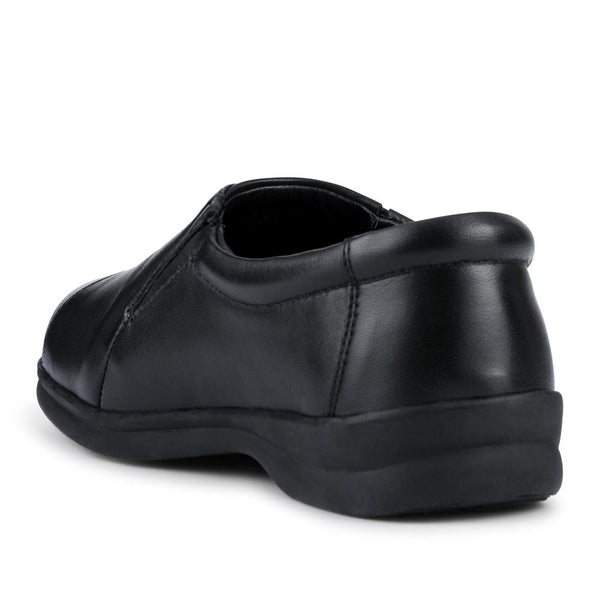 Pavers EasyFit Extra Wide Leather Slip-On Shoes - Black