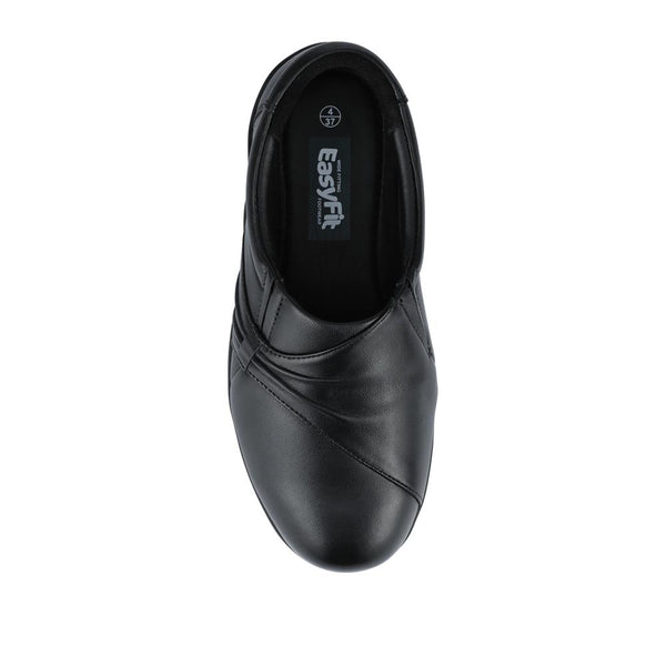Pavers EasyFit Extra Wide Leather Slip-On Shoes - Black