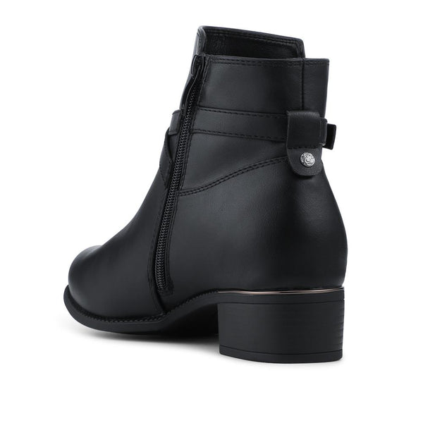 pavers EasyFit Extra Wide Smart Zip Up Ankle Boots - Black