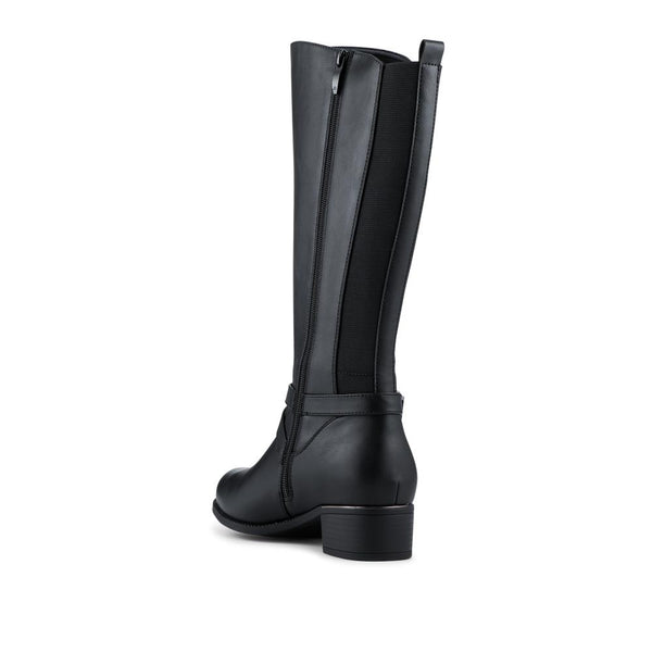 Pavers EasyFit Extra Wide Stretch Back Long Boots - Black