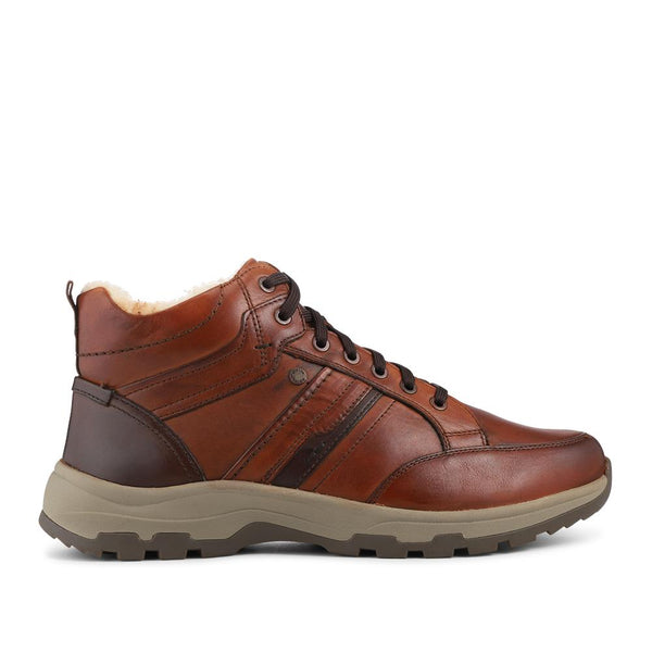 pavers EasyFit Extra Wide Warm Lined Walking Boots - Cognac