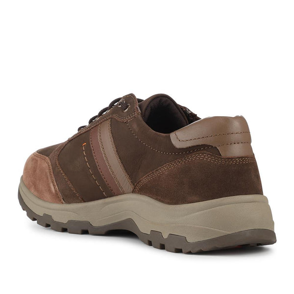 Pavers EasyFit Extra Wide Water Resistant Lace Up Shoes - Brown