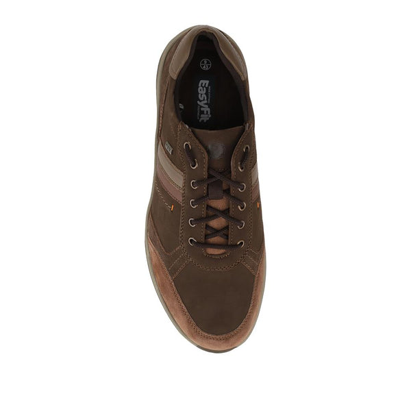 Pavers EasyFit Extra Wide Water Resistant Lace Up Shoes - Brown
