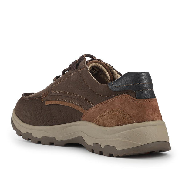 Pavers EasyFit Extra Wide Water Resistant Lace Up Shoes - Brown