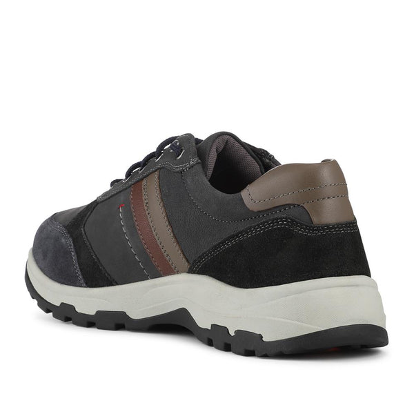 Pavers EasyFit Extra Wide Water Resistant Lace Up Shoes - Navy