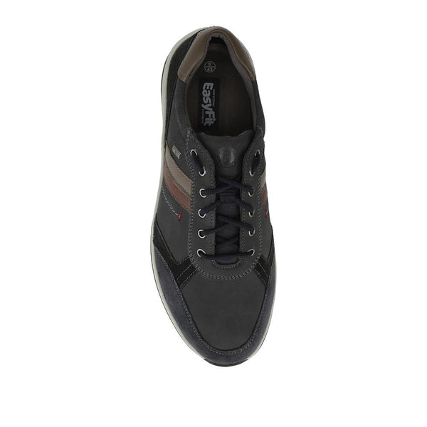 Pavers EasyFit Extra Wide Water Resistant Lace Up Shoes - Navy