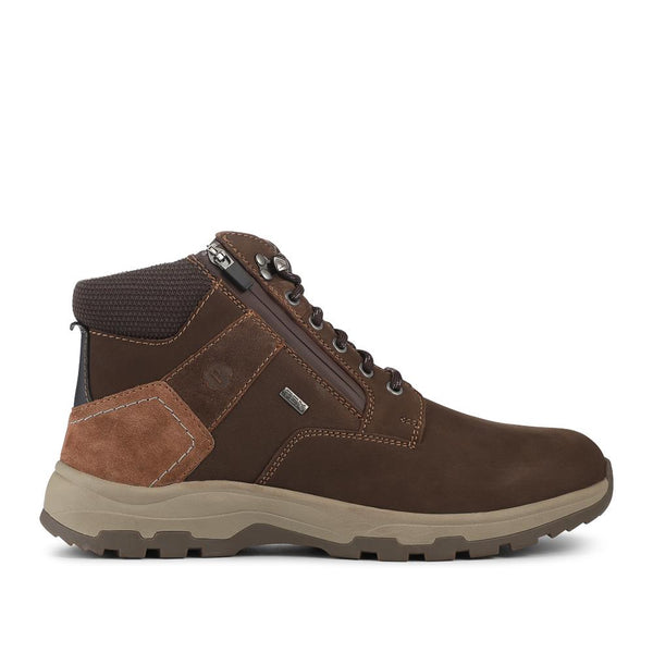 pavers EasyFit Extra Wide Zip & Lace Walking Boots - Brown