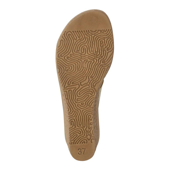 Pavers Extra-Cushioned Slip-On Wedge Mules - Soft Gold